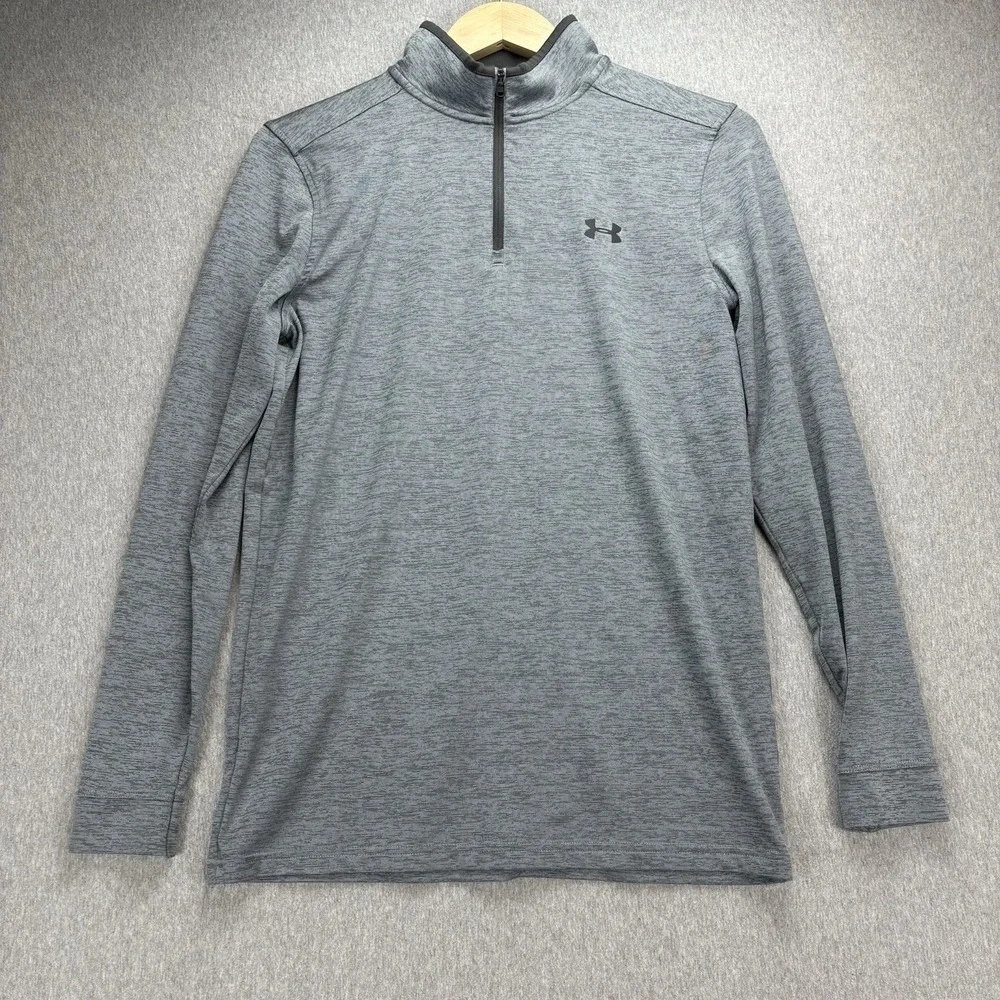 Under Armour Pullover Men's S Gray Playoff 2.0 Heatgear 1/4 Zip Golf Performance
